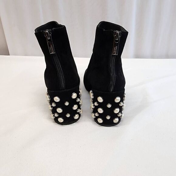 Stuart Weitzman Size 5.5 Pearl Bacari Black Suede Boots K - Picture 5 of 11